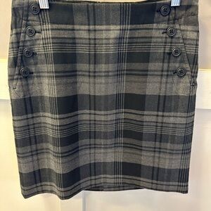 Gap gray plaid miniskirt size 1
